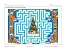 Labyrinthe Noël des animaux