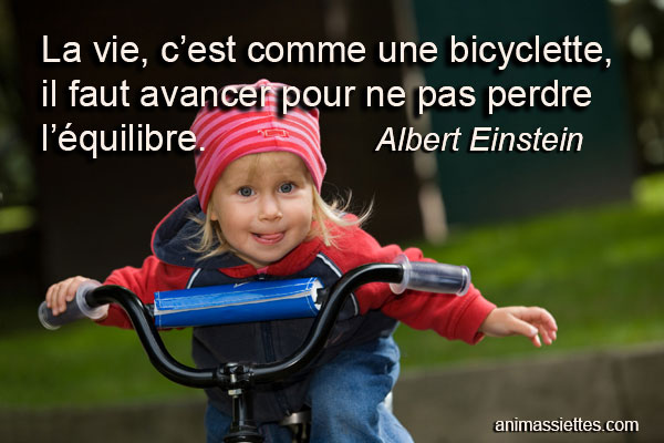 La Vie C Est Comme Une Bicyclette Animassiettes