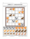 Sudoku 6x6 des animaux de la forêt